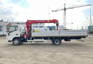JAC N90-L (9т) КМУ SKYWAY SK508 (3,2т) БОРТ СТАЛЬ 6,2×2,55×0,6 м